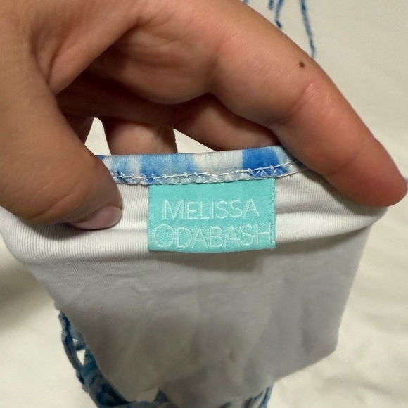 Melissa Odabash Cancun Waterfall Halterneck Bikini Set – Blue Tropical, - Picture 7 of 7